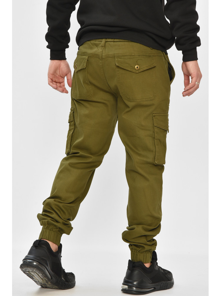 Джинсы мужские однотонные цвета хаки RT8079 208586C