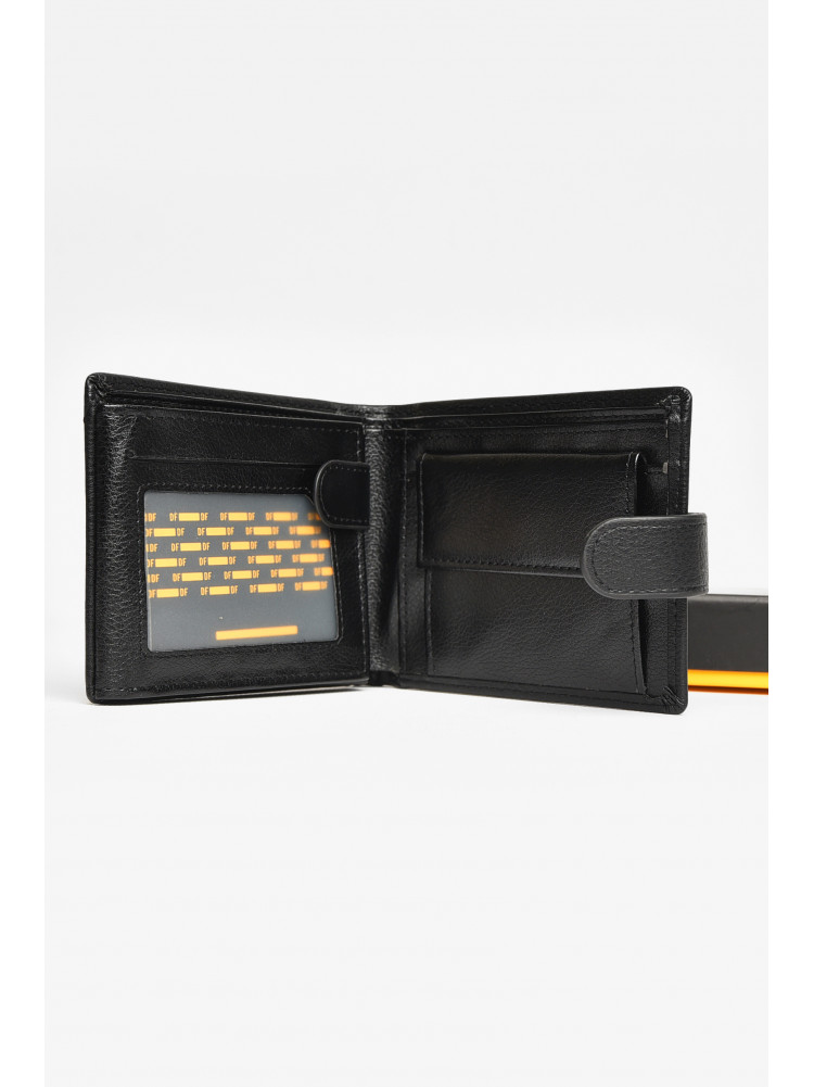 Гаманець чоловічий з екошкіри чорного кольору 538-с 208627C