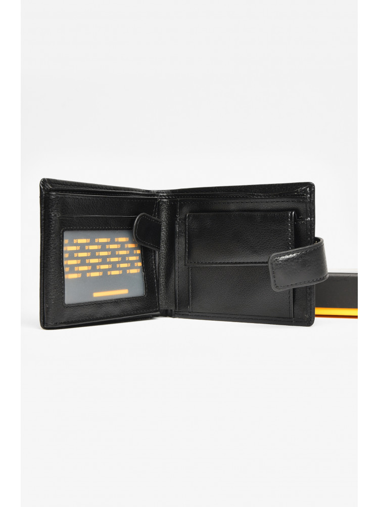 Гаманець чоловічий з екошкіри чорного кольору 538-а 208628C
