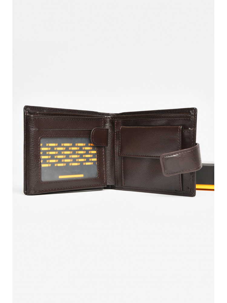 Гаманець чоловічий з екошкіри коричневого кольору 538-а 208629C