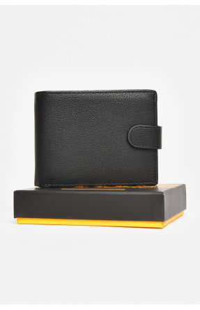 Гаманець чоловічий з екошкіри чорного кольору 538-D 208630C