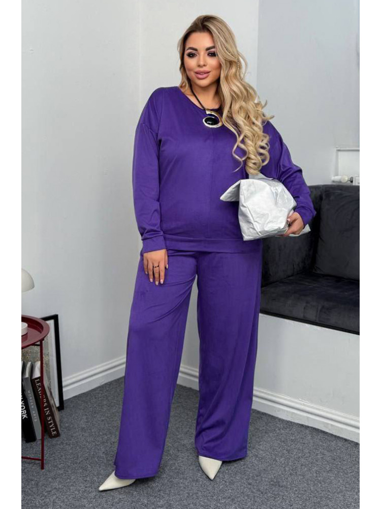 Костюм жіночий напівбатальний фіолетового кольору 7854 208639C