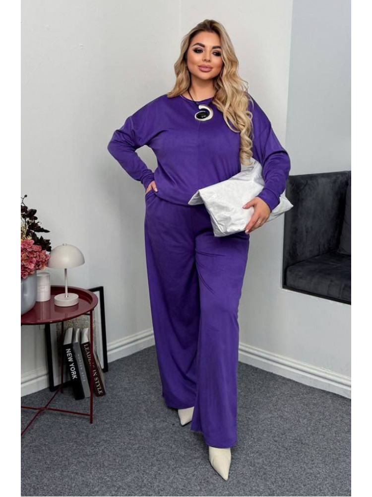 Костюм жіночий напівбатальний фіолетового кольору 7854 208639C