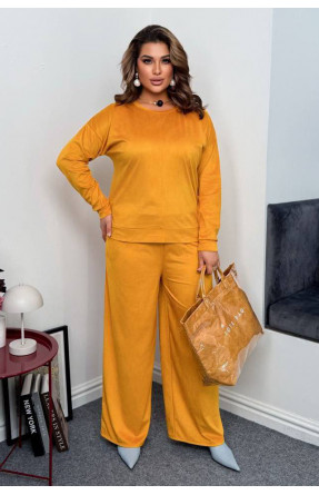 Костюм жіночий напівбатальний гірчичного кольору 7854 208640C