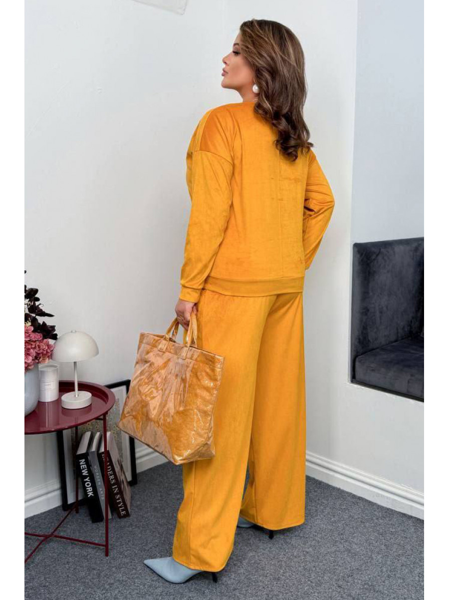 Костюм жіночий напівбатальний гірчичного кольору 7854 208640C