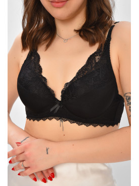 Бюстгальтер жіночий чорного кольору чашка С 208641C