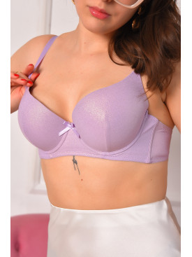 Бюстгальтер женский сиреневого цвета чашка С 12892 208644C