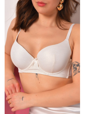 Бюстгальтер женский белого цвета чашка С 12892 208645C