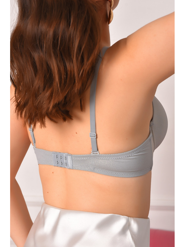 Бюстгальтер женский серого цвета чашка С 12892 208646C