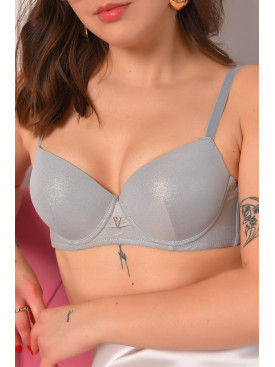 Бюстгальтер жіночий сірого кольору чашка В 12963В 208648C