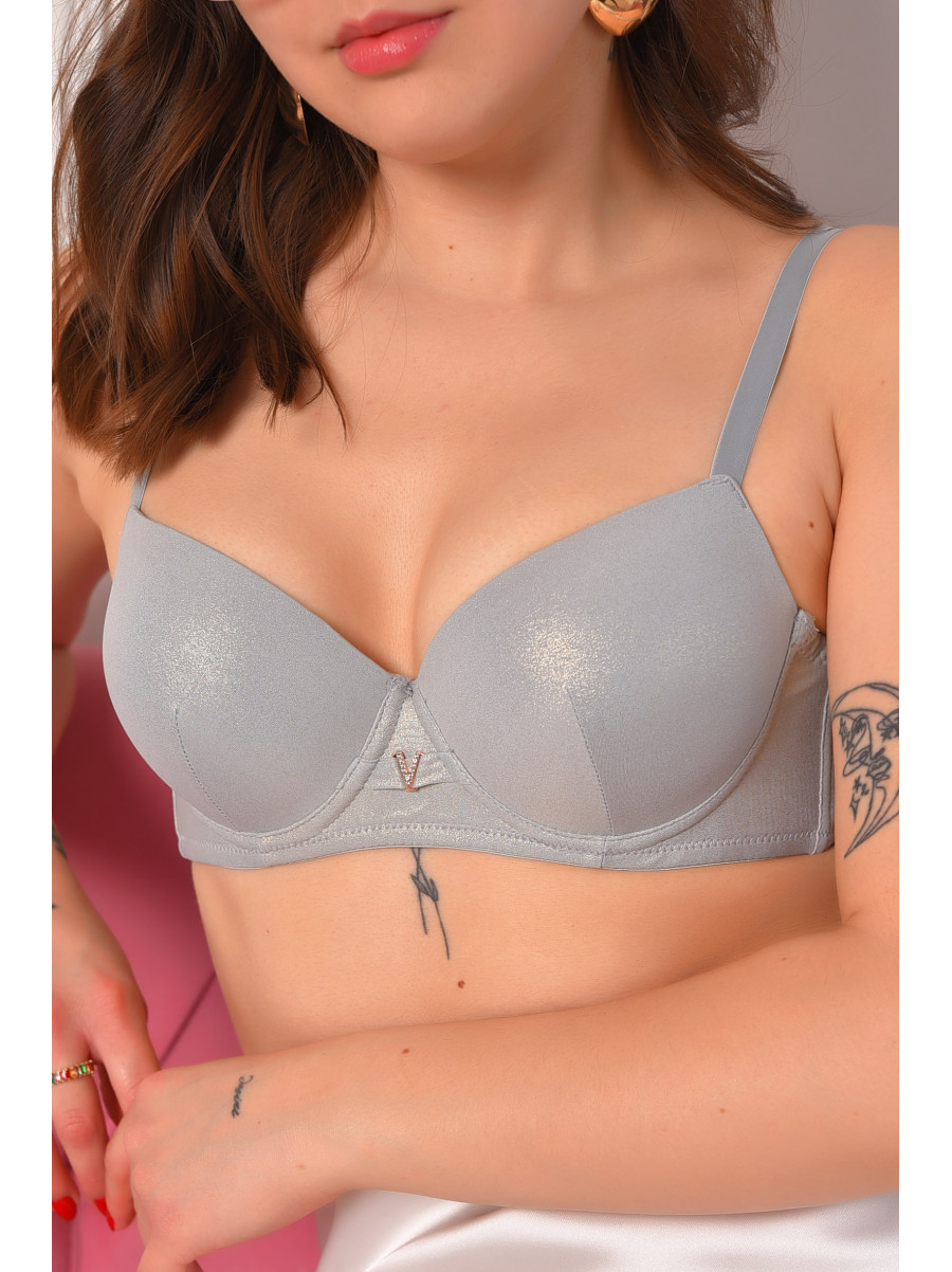 Бюстгальтер жіночий сірого кольору чашка В 12963В 208648C