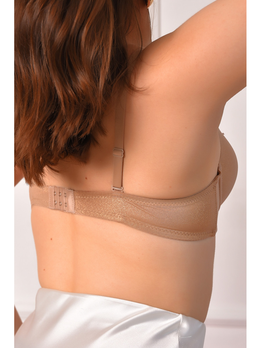 Бюстгальтер жіночий бежевого кольору чашка В 12963В 208652C