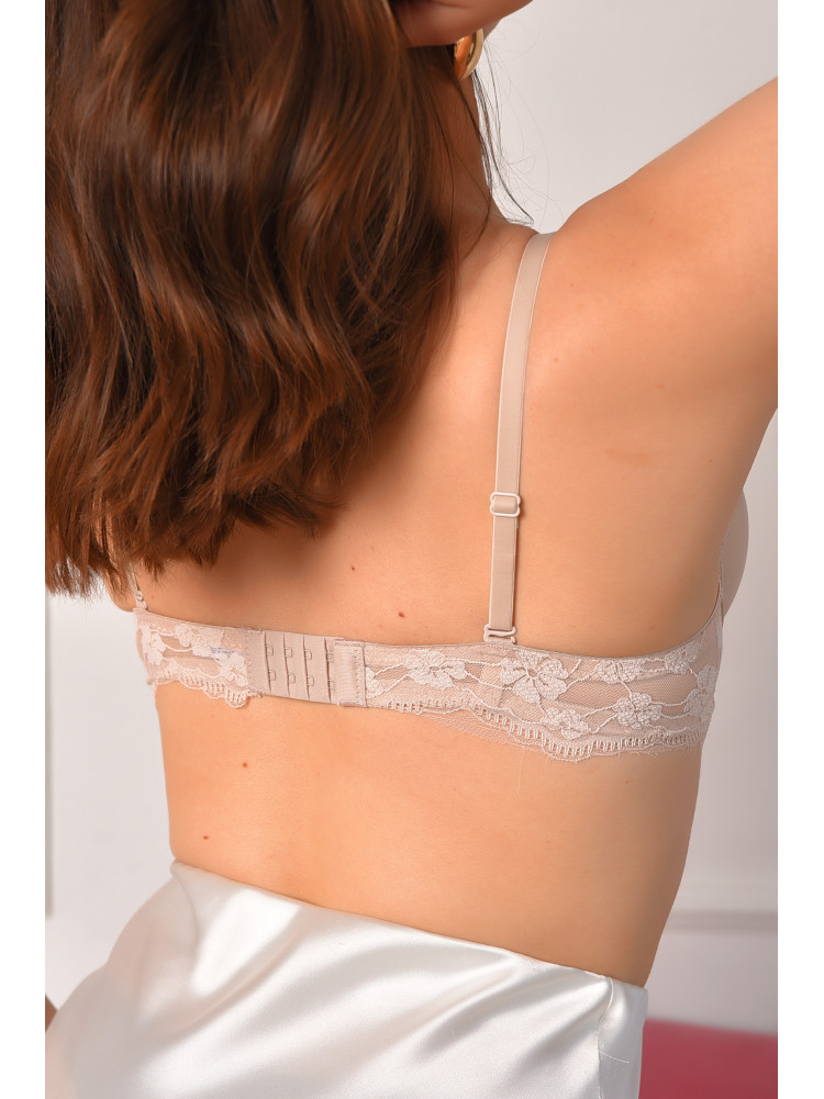 Бюстгальтер жіночий світло-бежевого кольору чашка В 12876 208656C