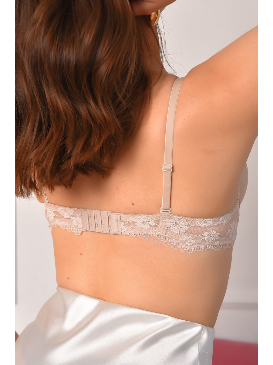 Бюстгальтер жіночий світло-бежевого кольору чашка В 12876 208656C