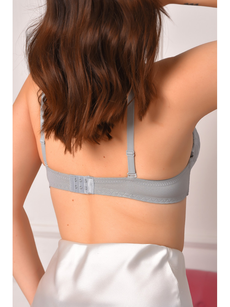 Бюстгальтер жіночий сірого кольору чашка В 12895 208668C