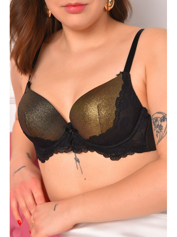 Бюстгальтер жіночий золотистого кольору чашка В 12895 208669C