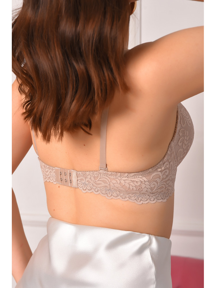 Бюстгальтер жіночий бежевого кольору чашка С 5115 208673C