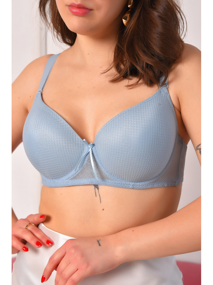 Бюстгальтер жіночий бірюзового кольору чашка D 25373 208684C