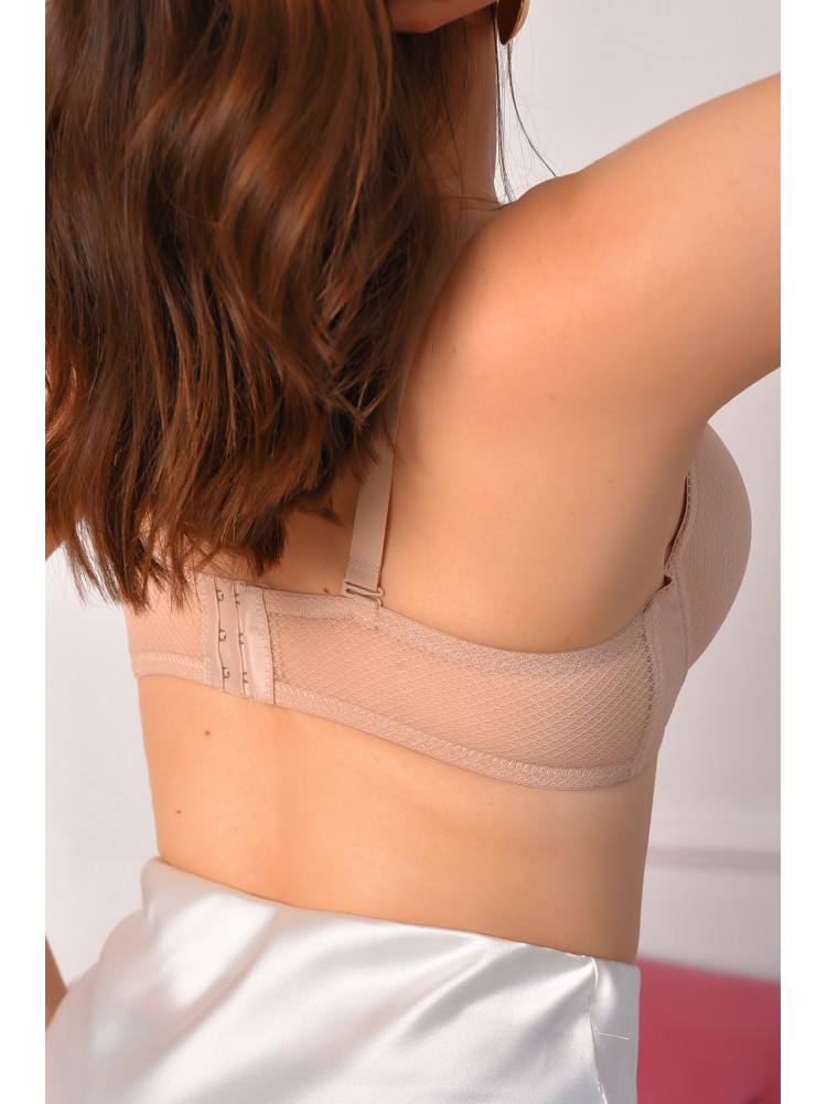Бюстгальтер жіночий персикового кольору чашка D 25373 208685C