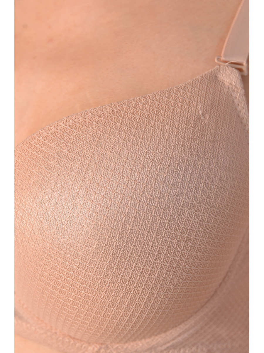 Бюстгальтер жіночий персикового кольору чашка D 25373 208685C