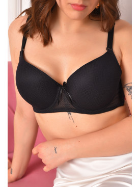 Бюстгальтер женский черного цвета чашка D 25373 208686C