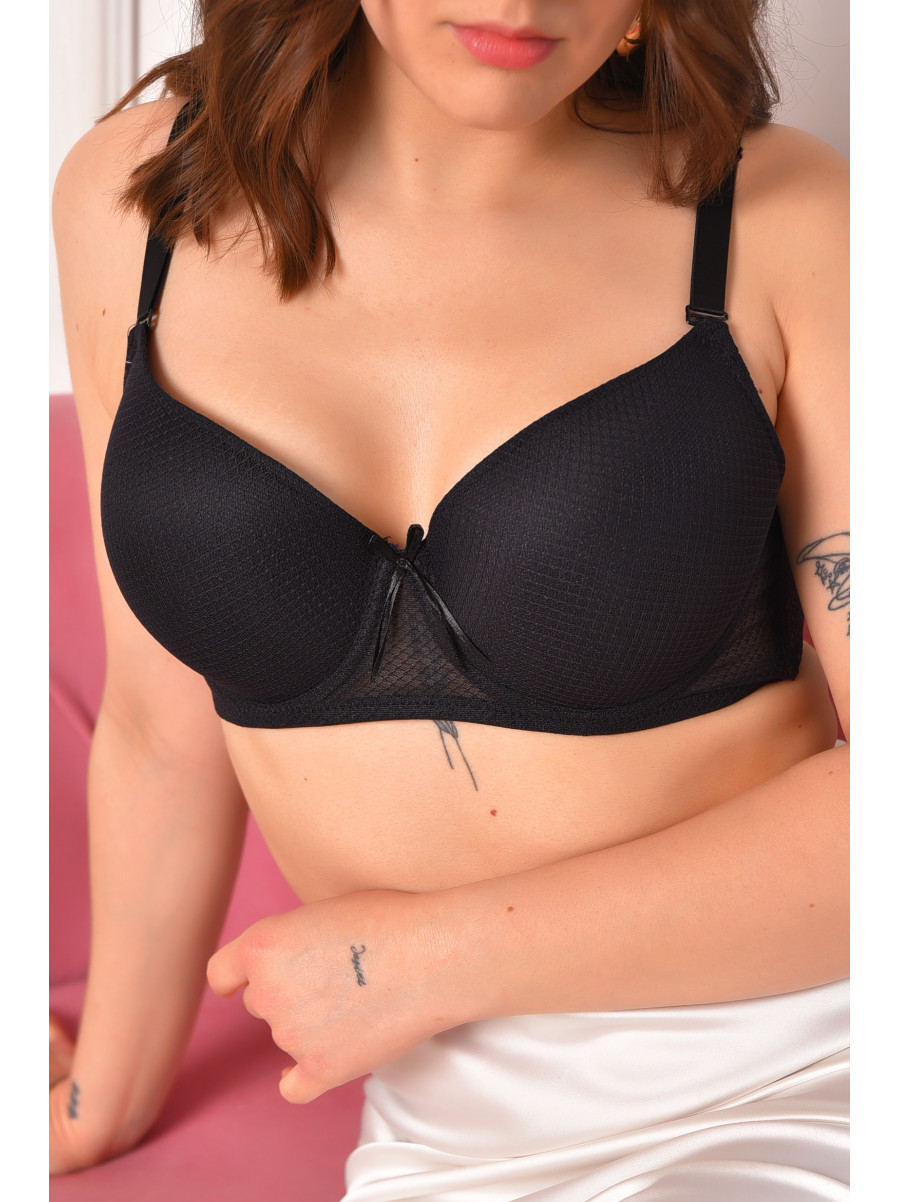 Бюстгальтер жіночий чорного кольору чашка D 25373 208686C