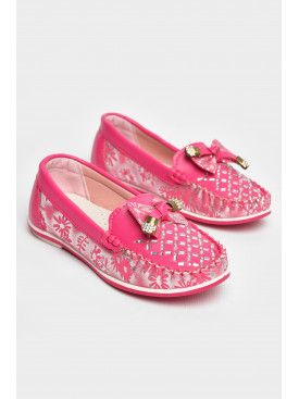 Мокасины детские для девочки розового цвета 119-5 208689C