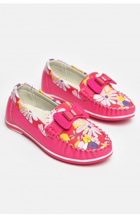 Мокасини дитячі для дівчинки рожевого кольору 121-5 208690C Мокасини дитячі для дівчинки рожевого кольору 121-5 208690C