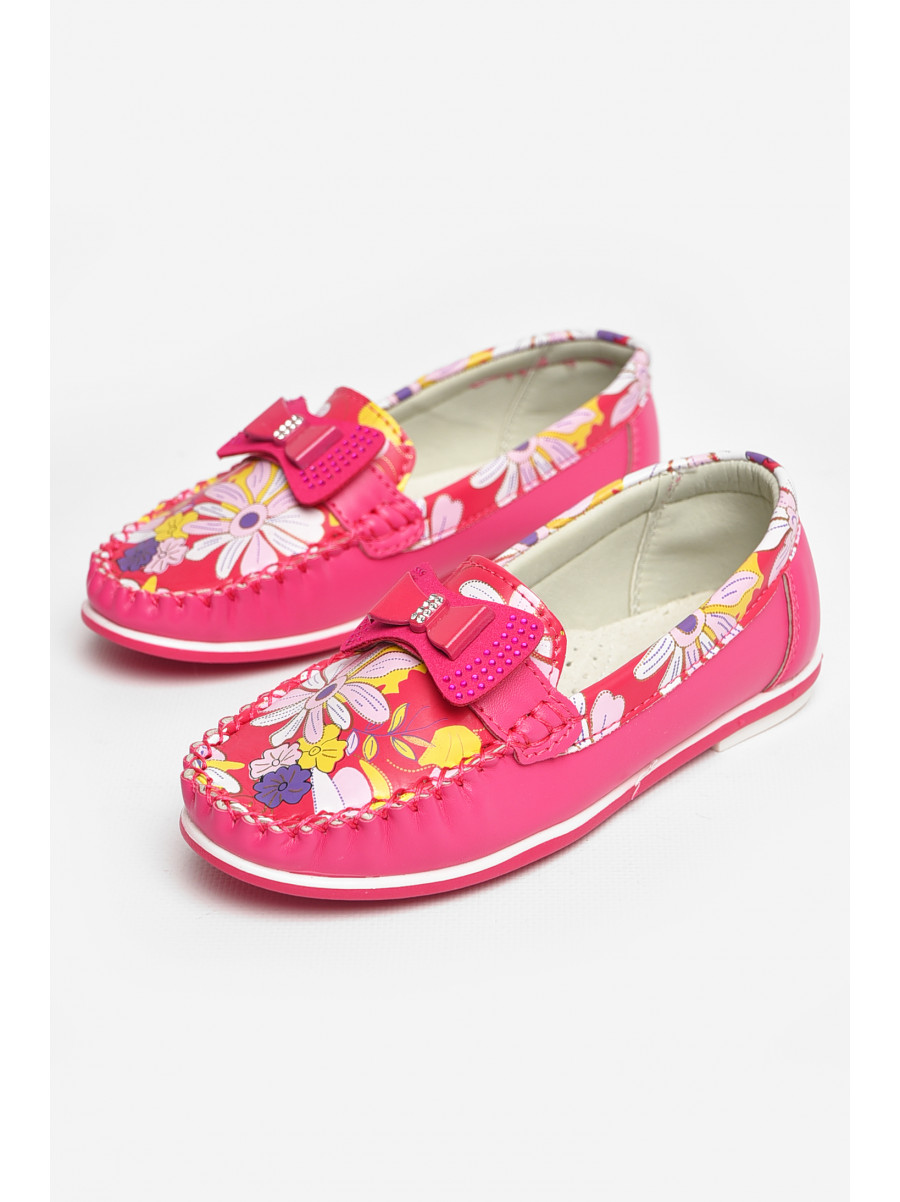 Мокасины детские для девочки розового цвета 121-5 208690C