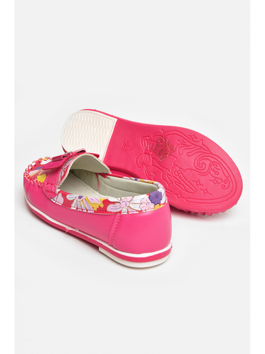 Мокасины детские для девочки розового цвета 121-5 208690C