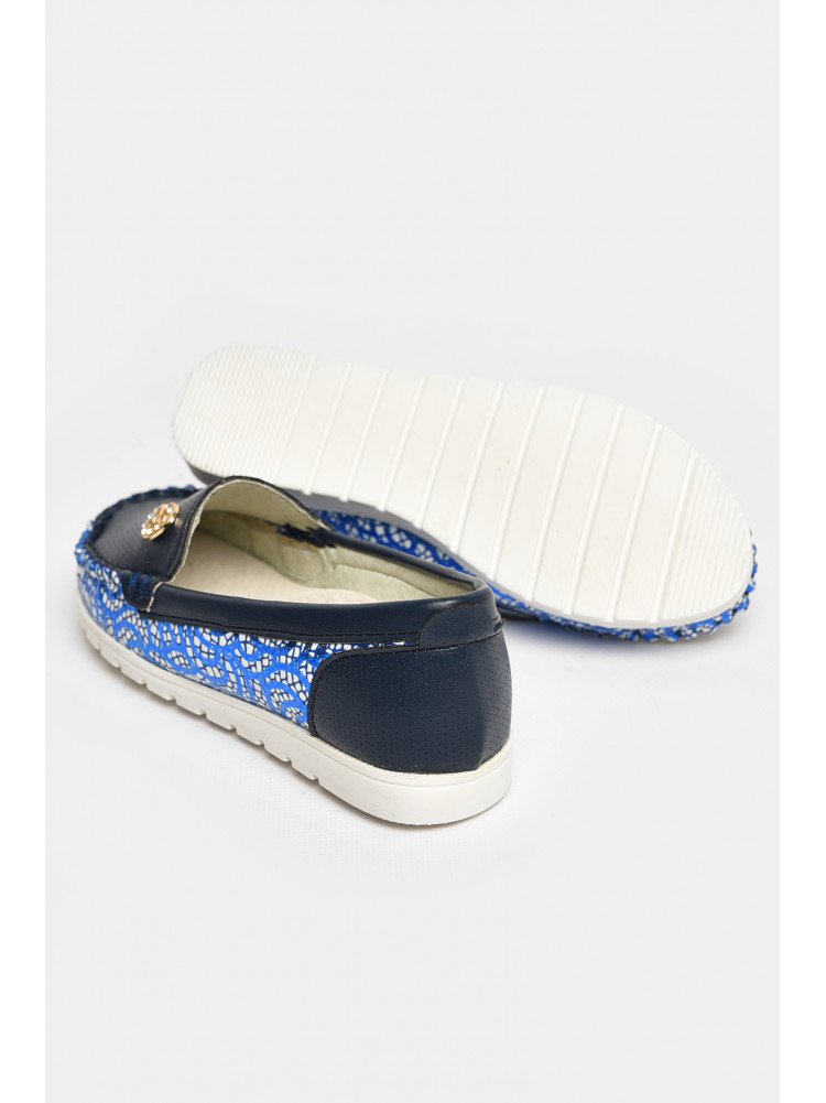 Мокасины детские для девочки синего цвета 1737-7 208692C