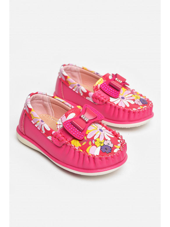 Мокасины детские для девочки розового цвета 115-5 208693C