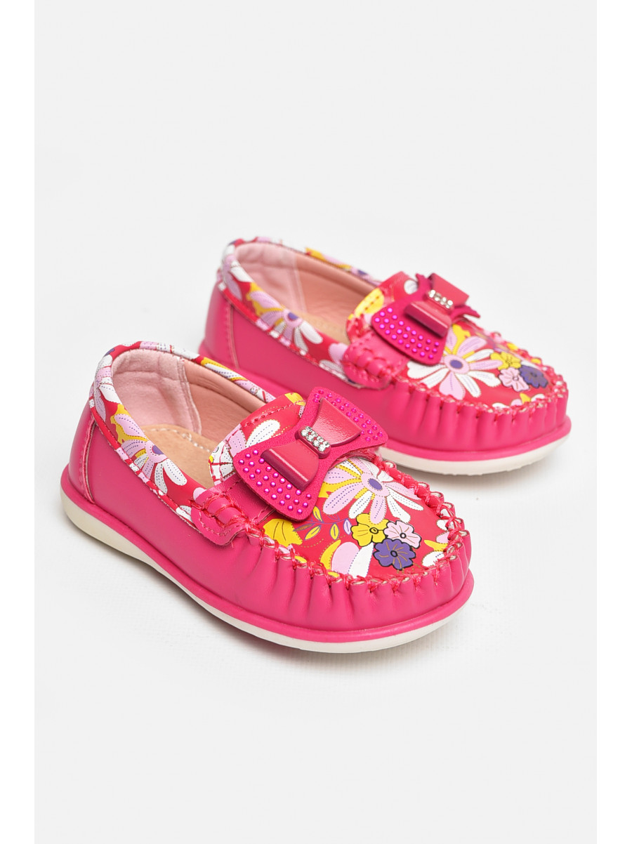 Мокасины детские для девочки розового цвета 115-5 208693C