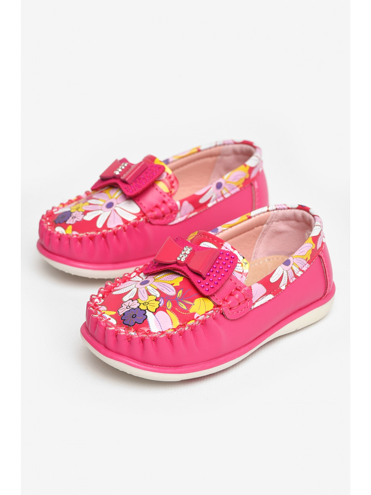 Мокасины детские для девочки розового цвета 115-5 208693C