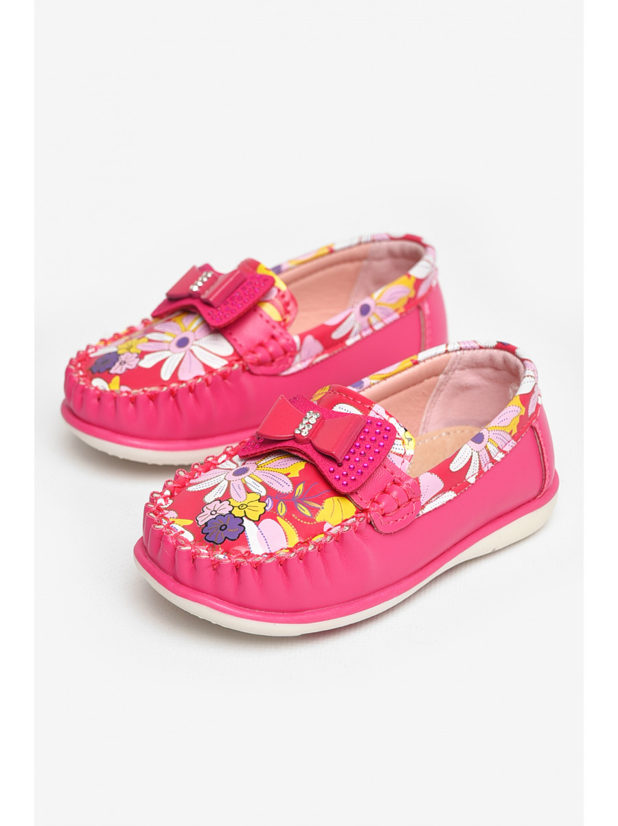 Мокасины детские для девочки розового цвета 115-5 208693C