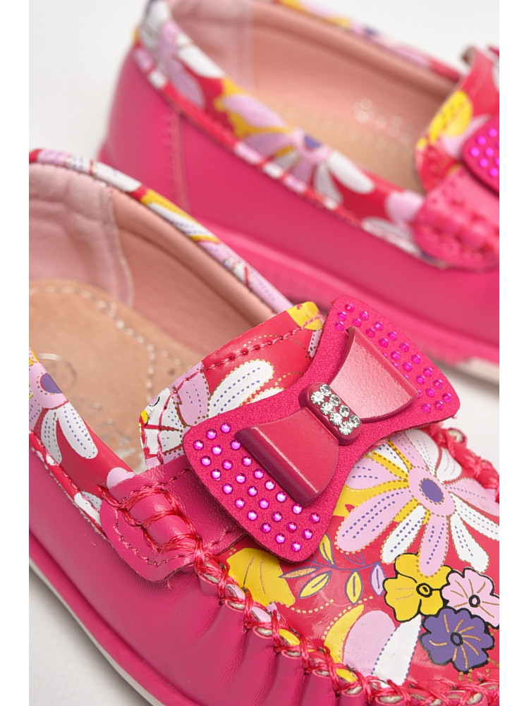 Мокасины детские для девочки розового цвета 115-5 208693C