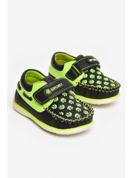 Мокасины детские для мальчика черного цвета 117-6 208694C Мокасины детские для мальчика черного цвета 117-6 208694C