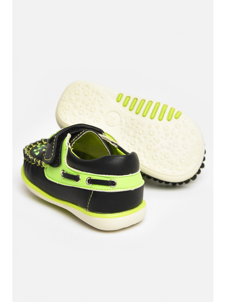 Мокасины детские для мальчика черного цвета 117-6 208694C