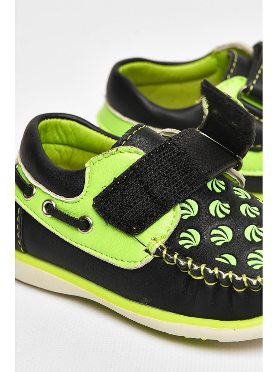 Мокасины детские для мальчика черного цвета 117-6 208694C