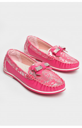 Мокасини дитячі для дівчинки рожевого кольору 120-5 208695C Мокасини дитячі для дівчинки рожевого кольору 120-5 208695C
