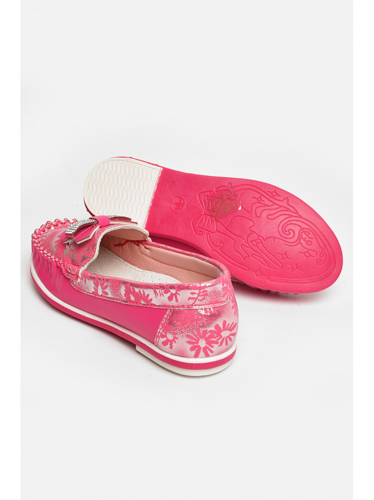 Мокасины детские для девочки розового цвета 120-5 208695C