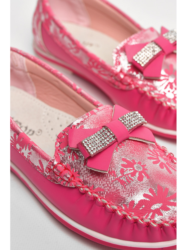 Мокасины детские для девочки розового цвета 120-5 208695C