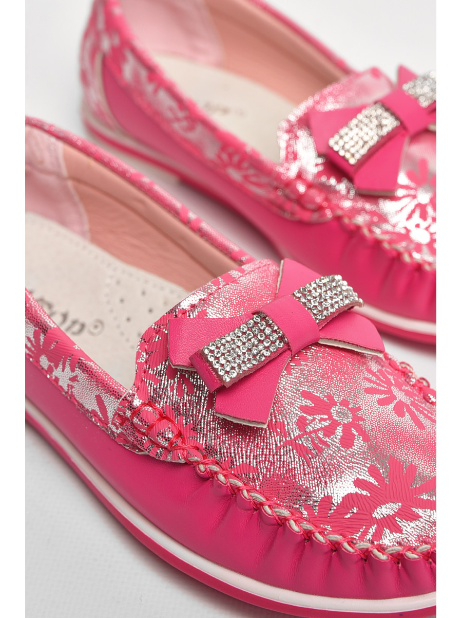 Мокасины детские для девочки розового цвета 120-5 208695C