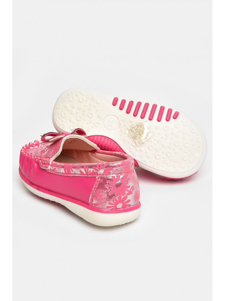 Мокасины детские для девочки розового цвета 113-5 208697C