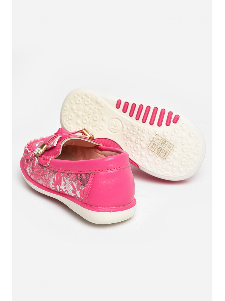 Мокасины детские для девочки розового цвета 112-5 208698C
