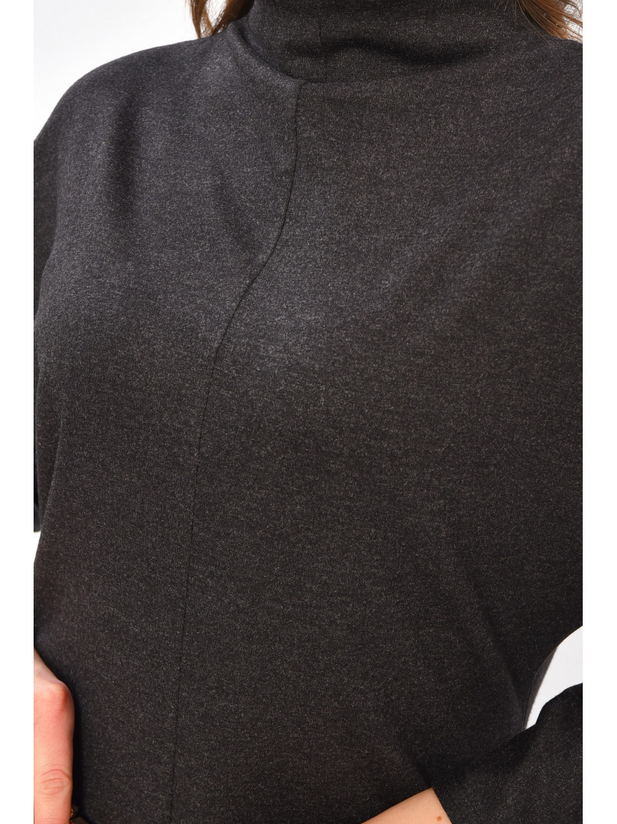 Платье женское однотонное тёмно-серого цвета 8093 208701C