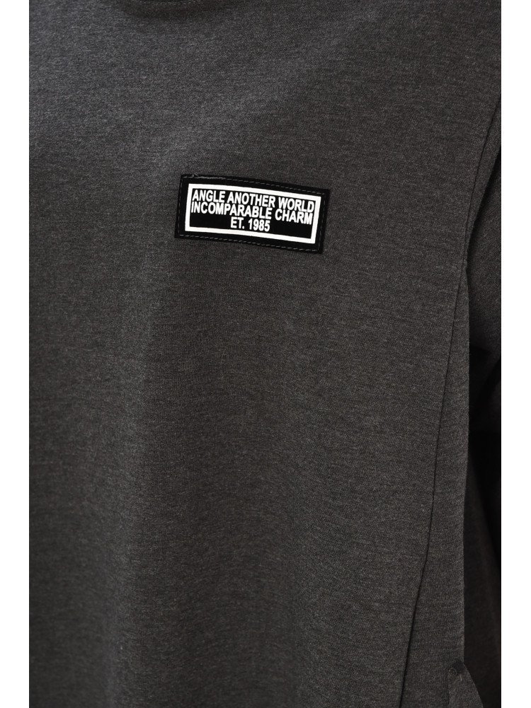 Платье женское полубатальное тёмно-серого цвета 8234 208702C