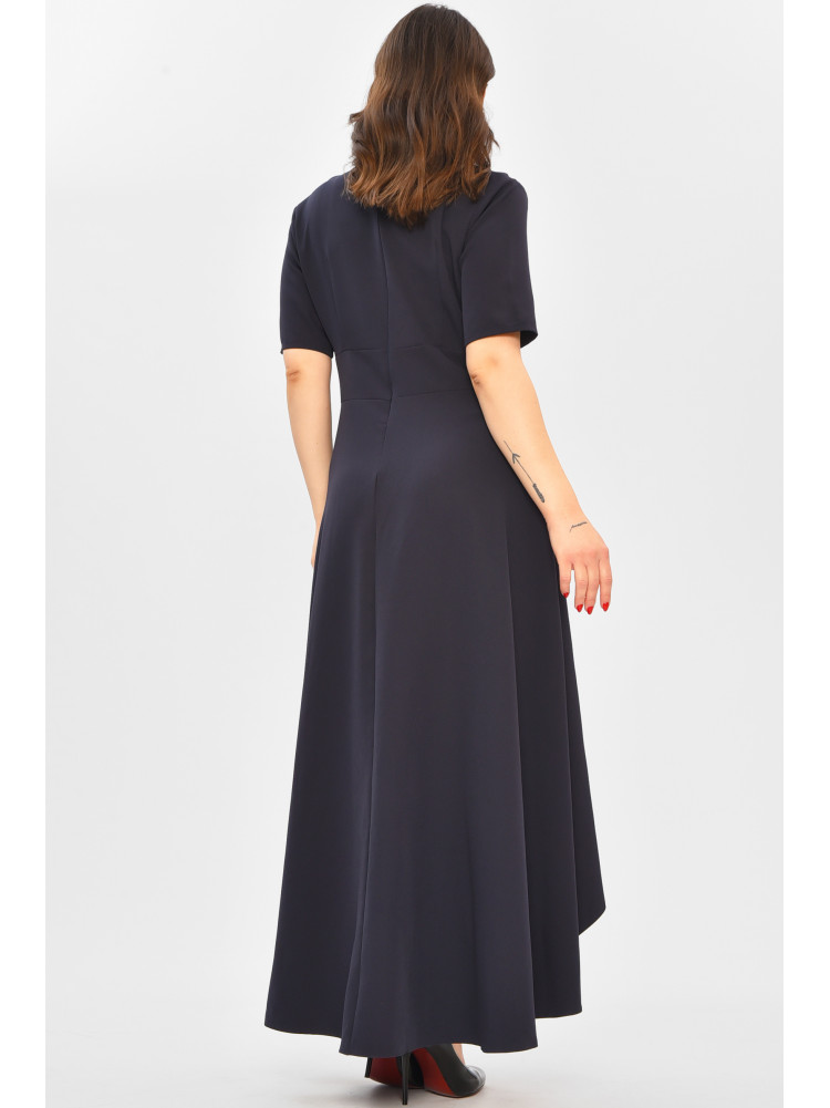 Платье женское однотонное тёмно-синего цвета 208704C
