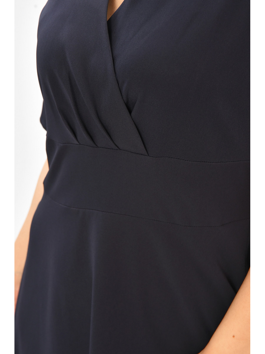 Платье женское однотонное тёмно-синего цвета 208704C