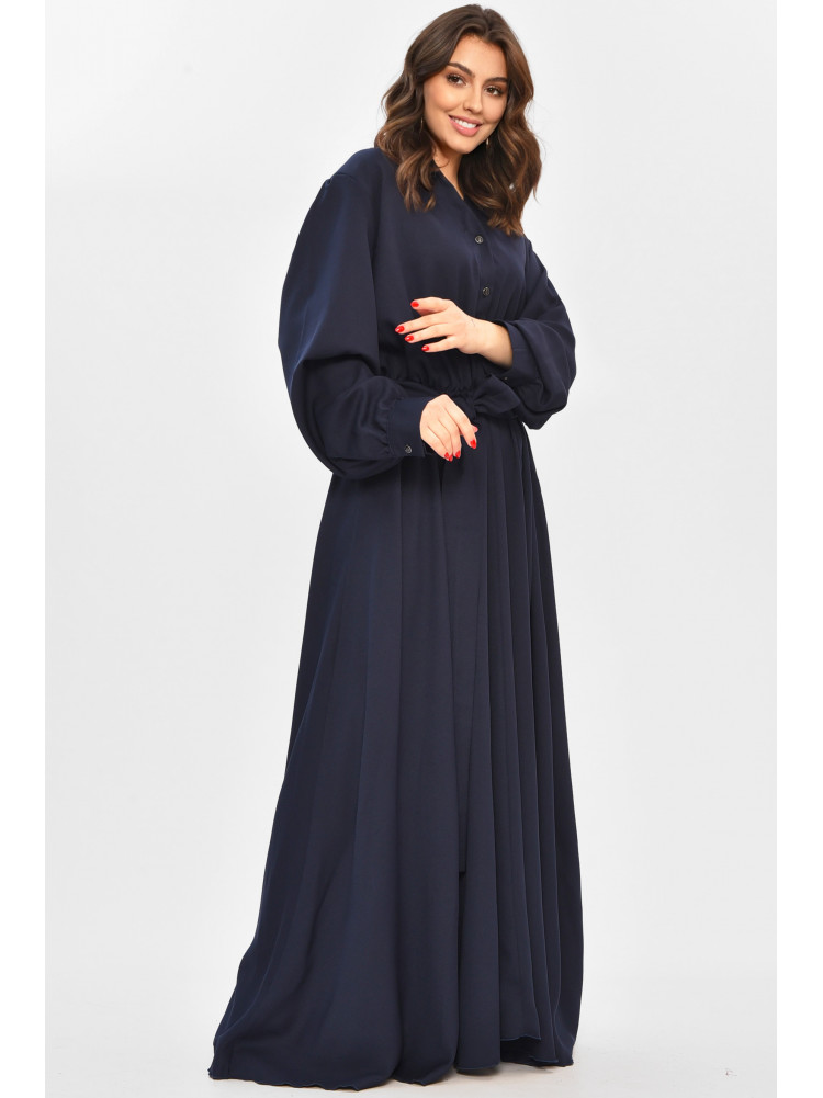 Платье женское полубатальное тёмно-синего цвета 8398 208706C